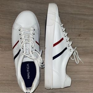 Nautica Mens White sneakers like new